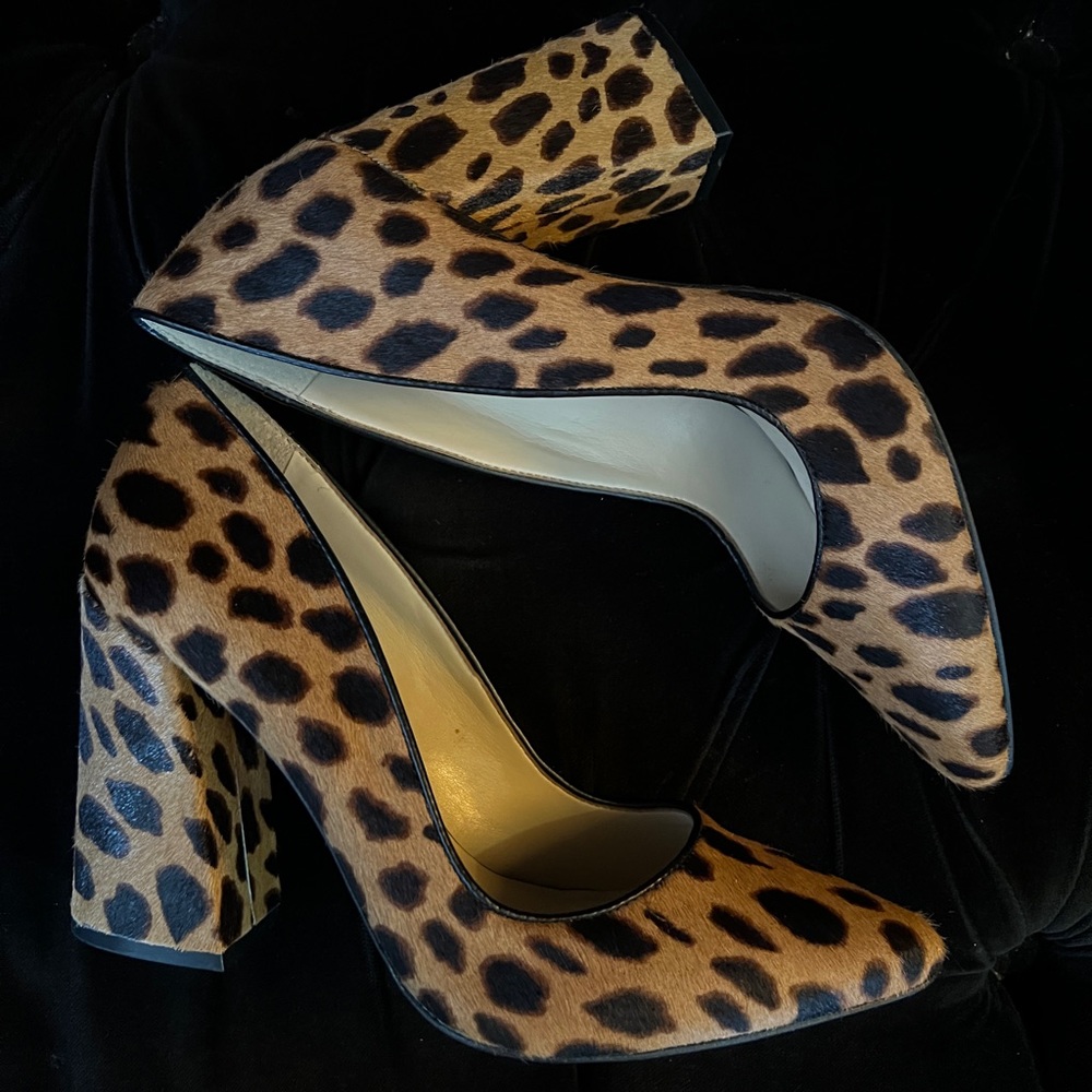 Vince Camuto Leopard Print Heels